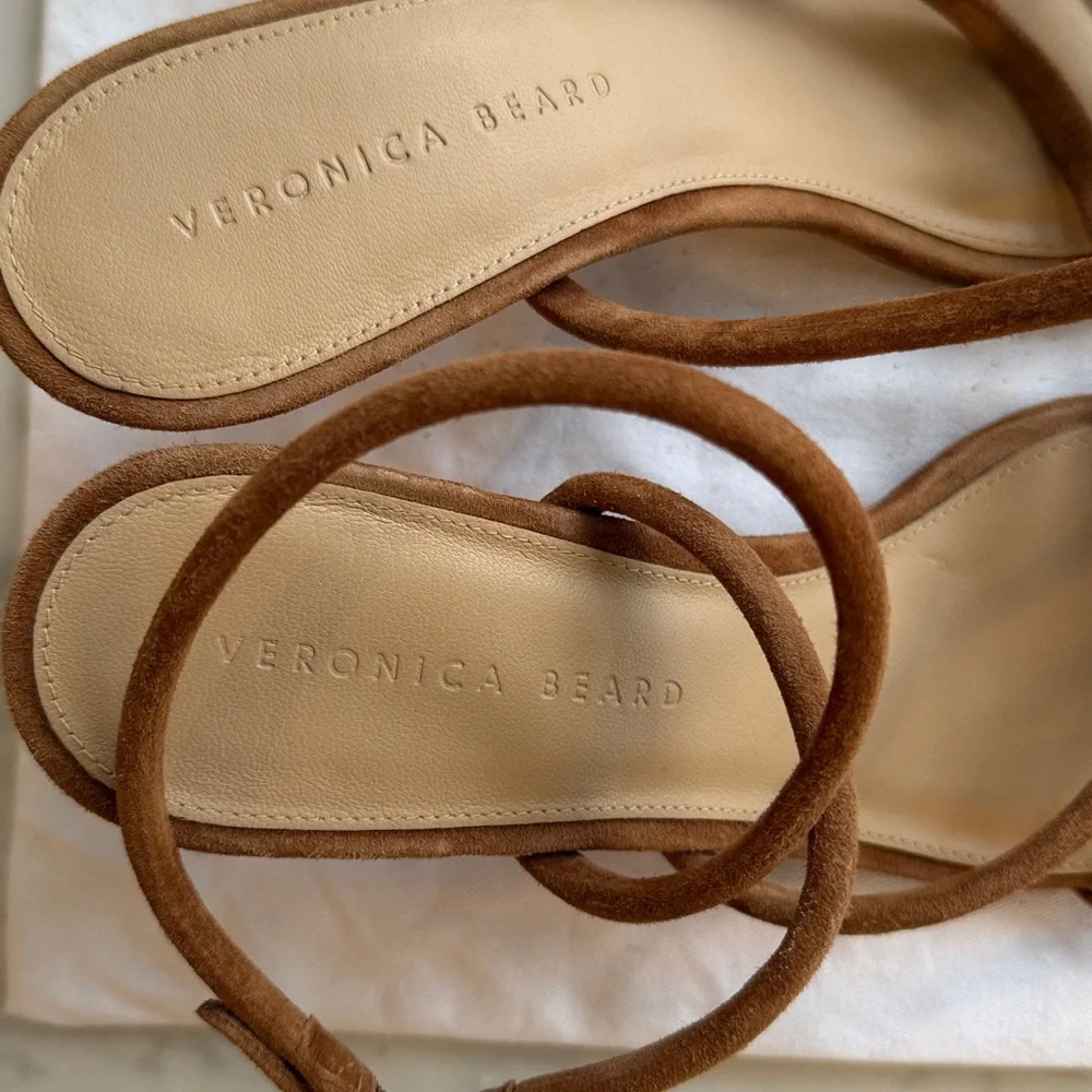 VERONICA BEARD Marceline Ankle Strap Heeled Sandals Size 8.5 - Picture 5 of 5